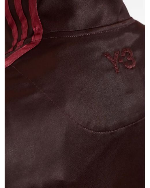 Y-3 Red Haut De Jogging 3 Stripes En Satin Dégradé