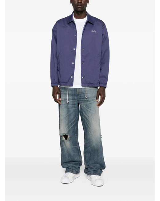 Undercover Blue Press-Stud Jacket for men