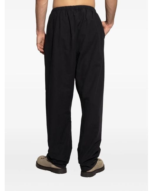Fear Of God Black Drawstring Cotton Trousers for men
