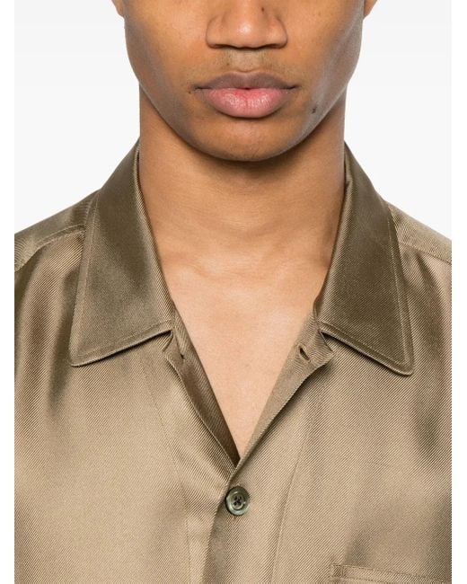 Tom Ford Natural Silk Twill Shirt for men