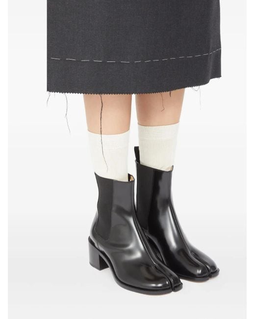 Maison Margiela Black H55 Tabi City Chelsea Boots