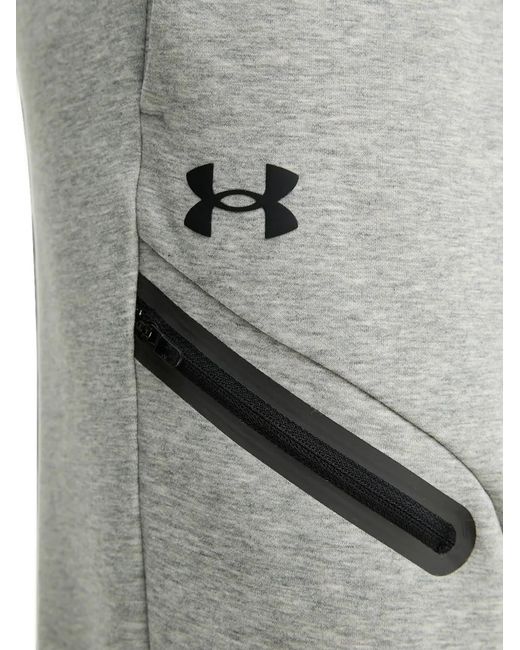 Under Armour Gray Unstoppable Logo-Print Track Pants for men