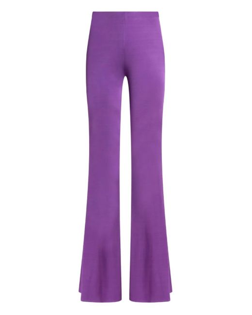 Etro Purple Ausgestellte Hose
