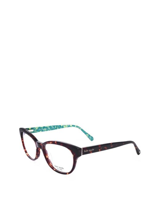 Kate Spade White Zelda Tortoiseshell-Effect Glasses