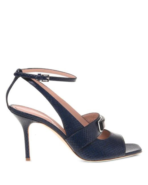Alberta Ferretti デコラティブ レザーサンダル Blue