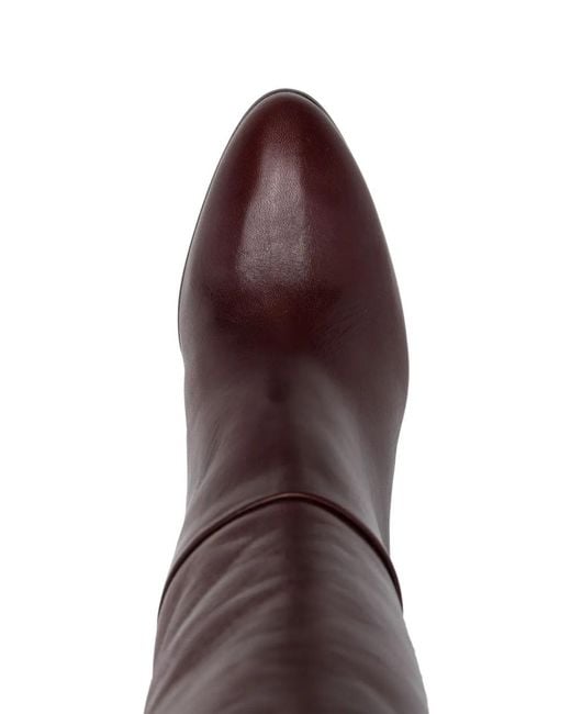 Chloé Purple 80Mm Eve Boots