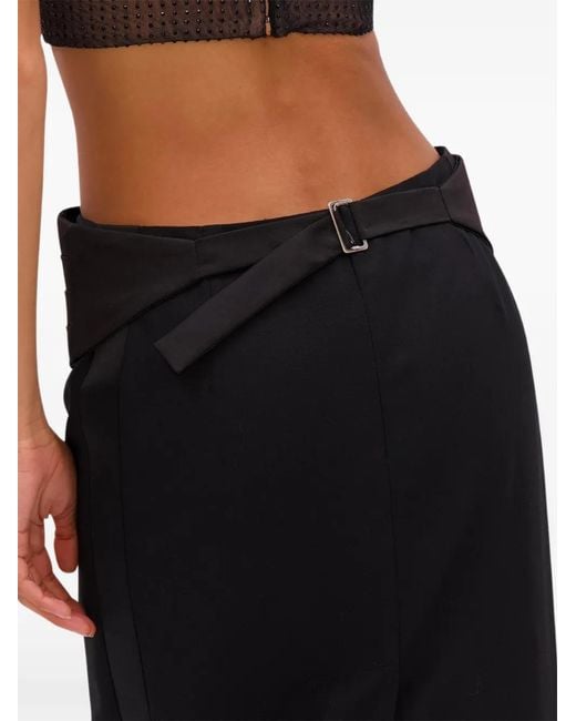 Area Black Column Maxi Skirt