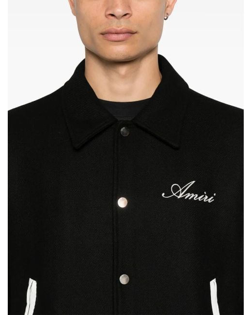 Amiri Tailored And Wool Blend Jacket in Black für Herren