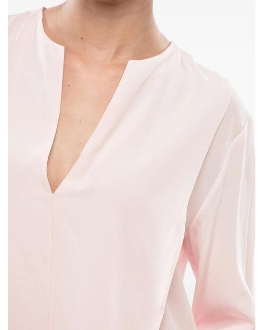 Stella McCartney White Emmalee V-Neck Blouse