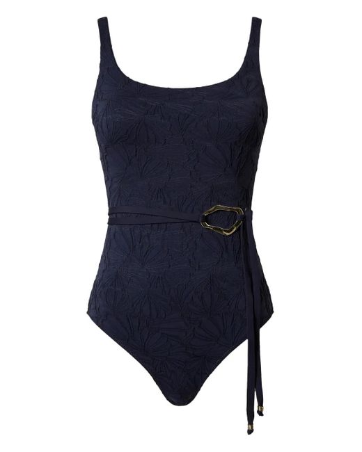 Twinset Blue Belted Bathing Suit