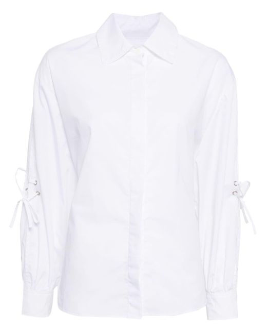 Alohas White Sugar Lace-up Shirt