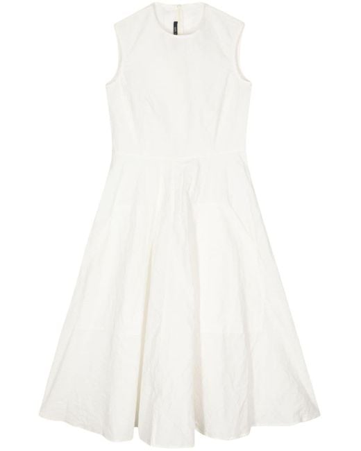 Sofie D'Hoore White Linen-cotton A-line Dress
