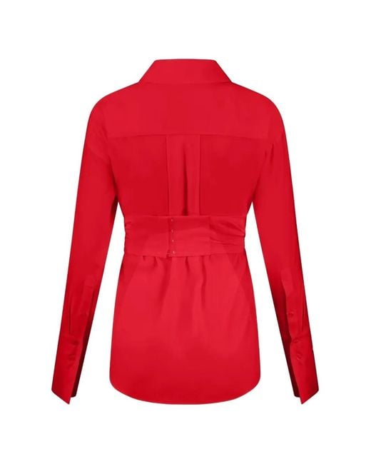 GAUGE81 Red Sabinas Wrap Shirt