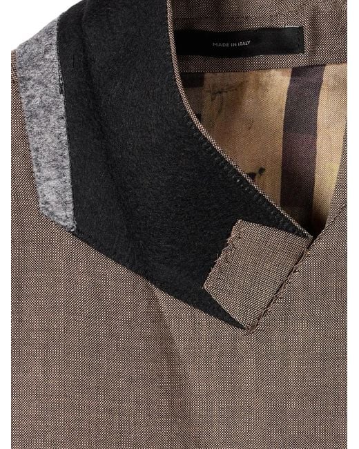 Paul Smith Brown Double-Breasted Wool Blazer