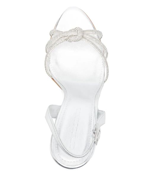 Ginissima White 95Mm Daisy Sandals