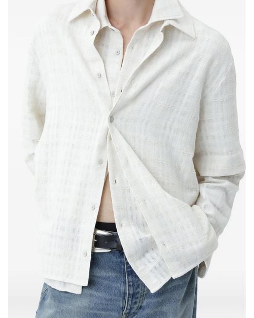 Won Hundred White Daniel Shirt for men