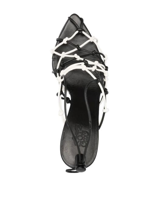 Gia Borghini Metallic Woven Sandal Shoes