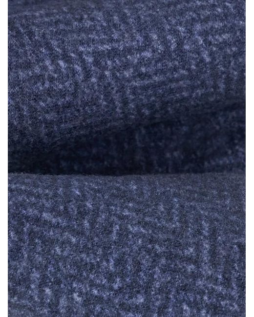 Boggi Blue Tie Herringbone-Pattern for men