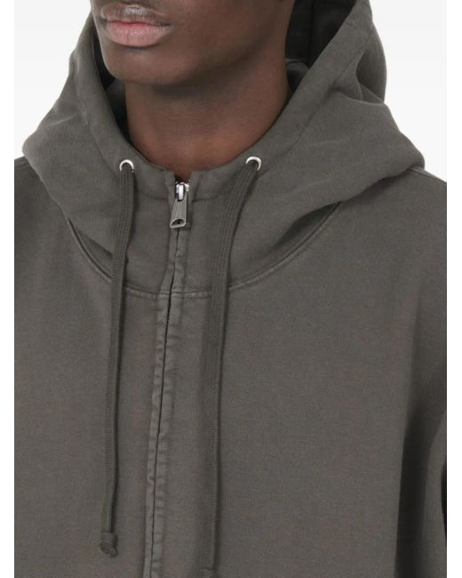 Maison Margiela Gray Numbers-Motif Hooded Jacket for men