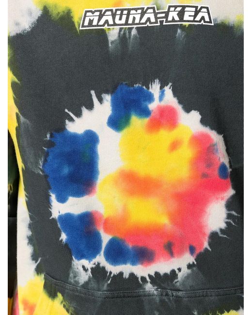 Mauna Kea Blue Tie-Dye Hooded Sweatshirt for men