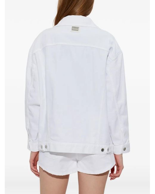 Dolce & Gabbana White Denim Jacket