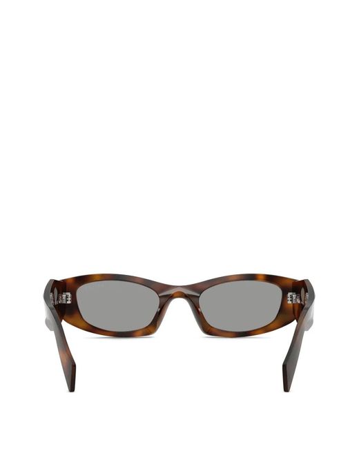 Prada Brown Cat-Eye Sunglasses