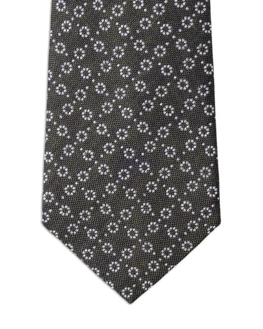 Hackett White Natte Circle Dot Tie for men