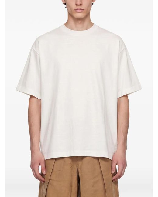 YMC White Crew-Neck T-Shirt for men