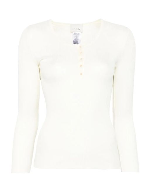 Isabel Marant リブ トップ White