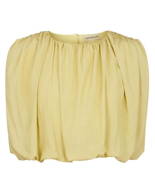 Top Nadira Nicholas de color Yellow