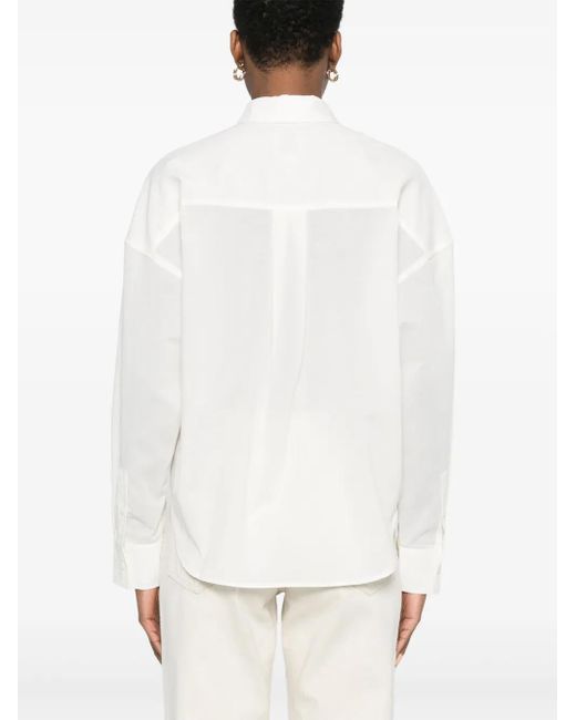 Calvin Klein コットンボイル シャツ White