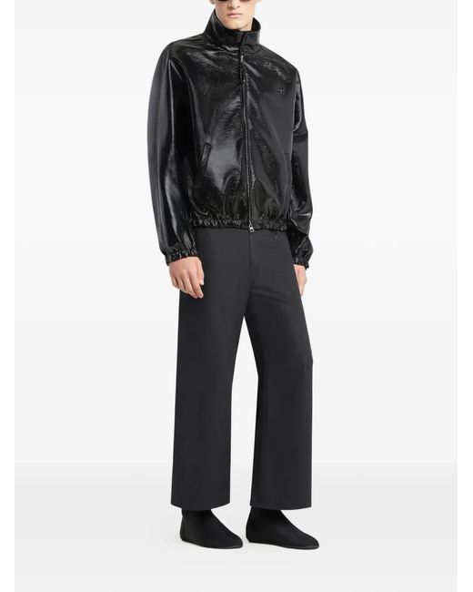 Courreges Black Pockets Zip-Up Jacket for men