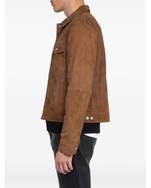 Zadig & Voltaire Jacke aus Wildleder in Brown für Herren