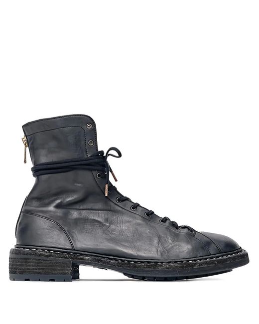 Guidi Schnürstiefel Aus Leder in Black für Herren