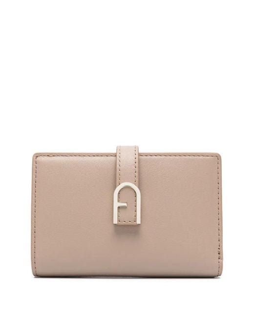 Furla Natural Logo-Plaque Leather Wallet