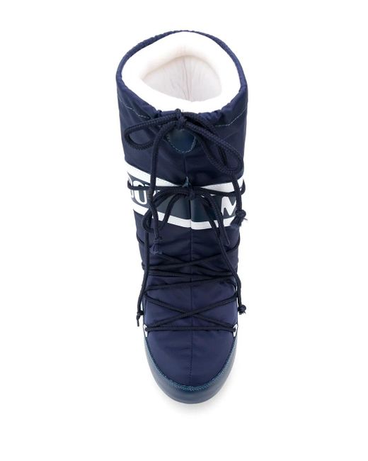 Moon Boot Blue Icon Nylon Boots