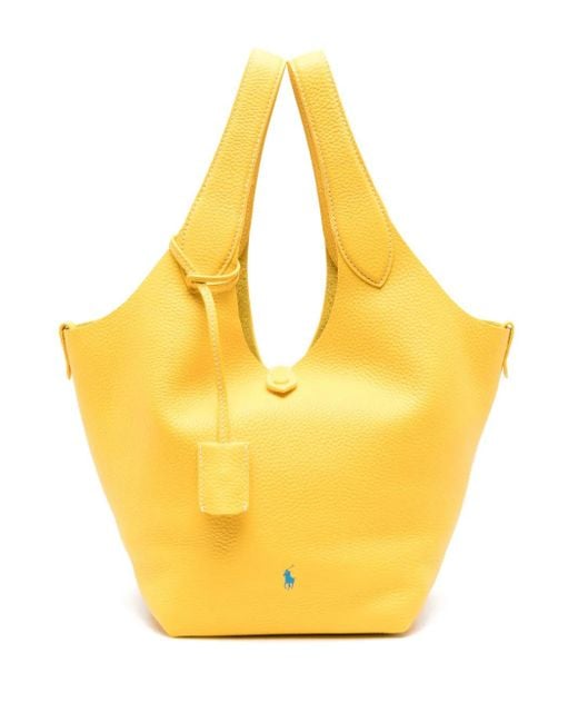 Polo Ralph Lauren Yellow Medium Polo Play Tote Bag