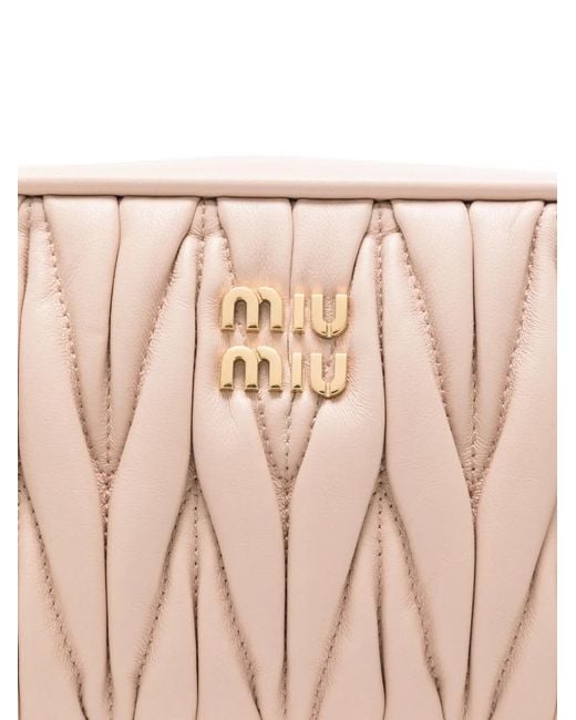 Miu Miu Pink Leather Shoulder Bag