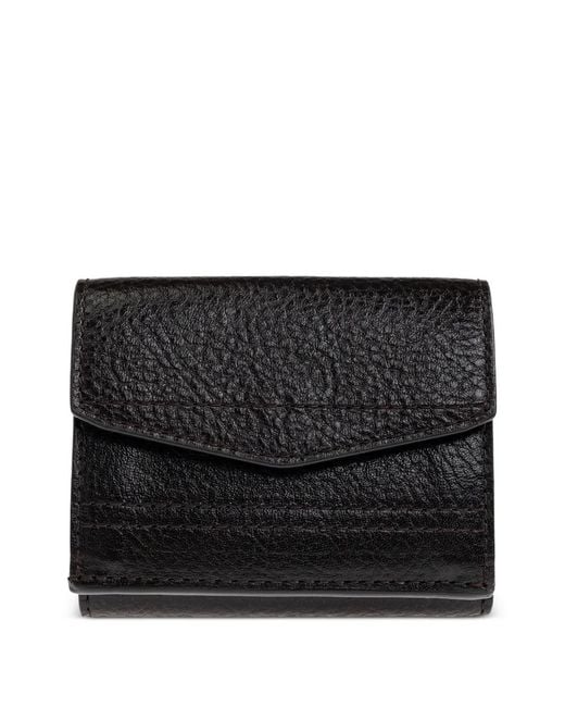 Lemaire Black Gear Trifold Wallet