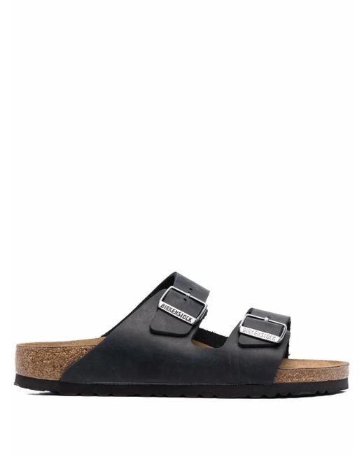 Birkenstock Arizona Sandalen Met Gesp in het Black