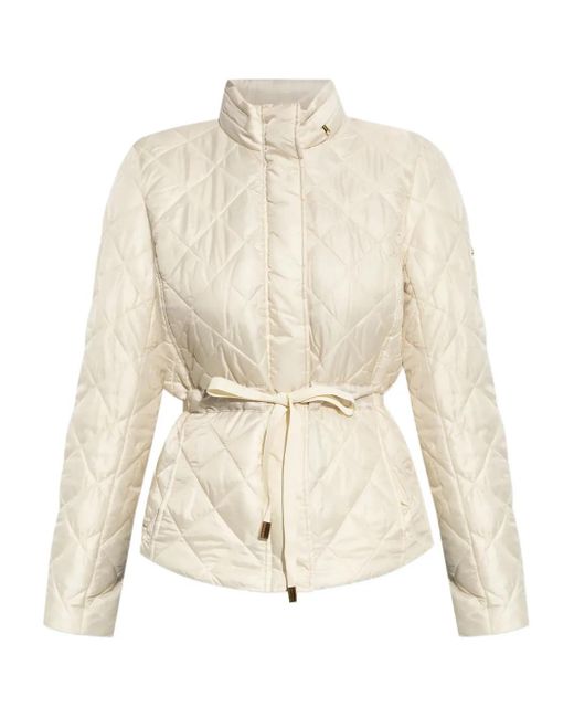 MICHAEL Michael Kors White Gesteppte Jacke