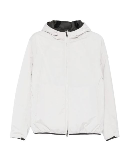 Colmar White Hooded Zip-Front Jacket for men