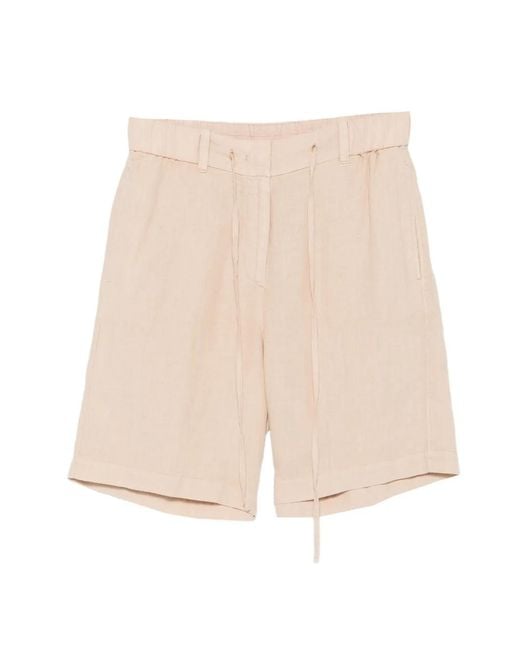 Marc O' Polo Natural Drawstring-Waist Shorts