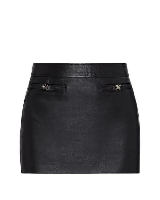 Amiri Black Logo Mini Skirt