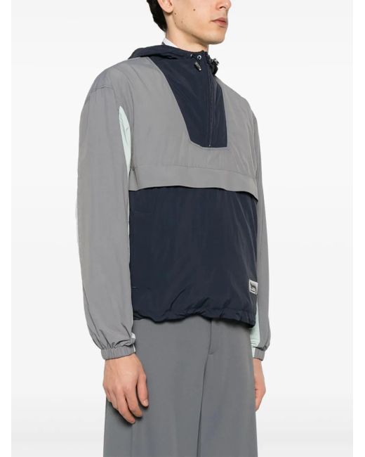 Maison Kitsuné Blue Technical Windbreaker Jacket for men