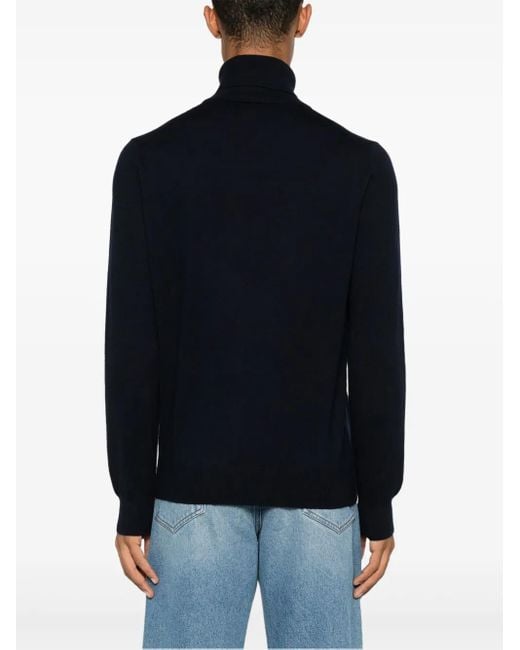 Maglione A Collo Alto di Fay in Blue da Uomo