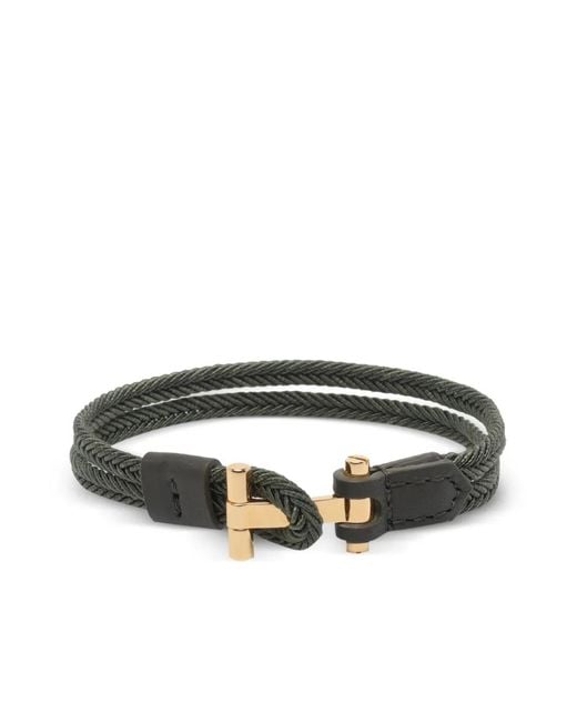 Tom Ford Green Braided Bracelet for men