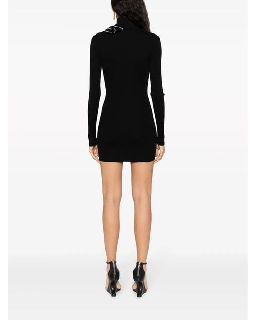Y. Project Black Cut-Out Ribbed Minidress