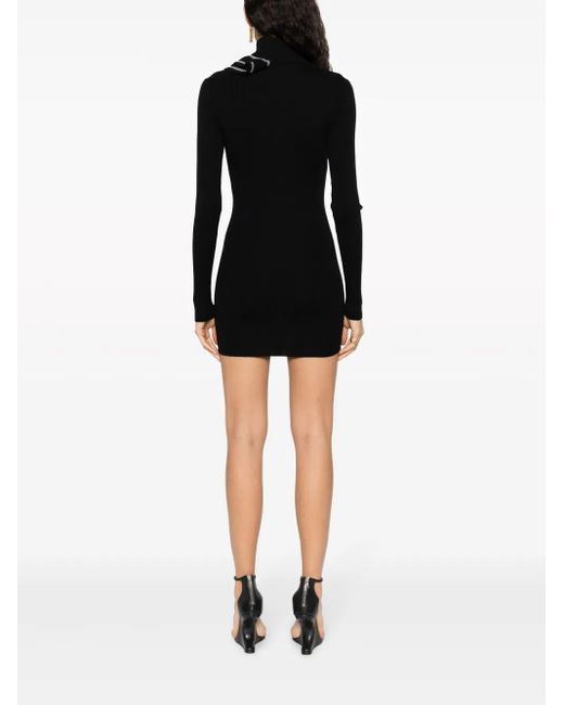Y. Project Black Cut-Out Ribbed Minidress