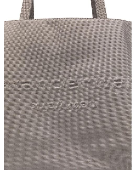 Alexander Wang Gray Canvas Punch Large Tote